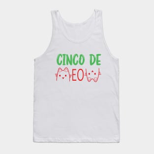 Cinco De Mayo cat meow Tank Top